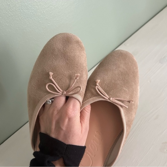 J. Crew Zoe ballet mule in suede light pink ribbon and nude - Picture 4 of 6